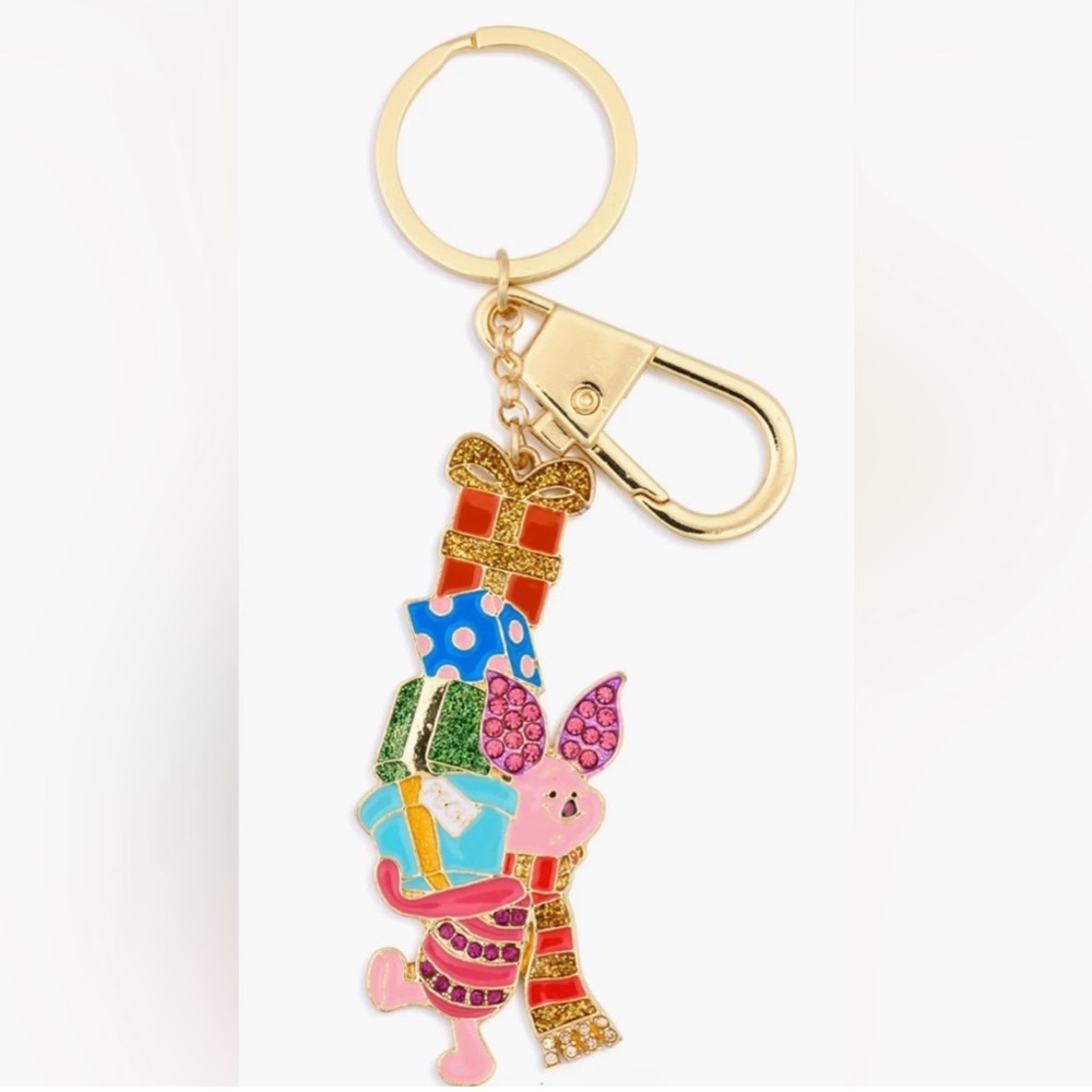 Disney X Baublebar Holiday Piglet Carrying Gifts Bag Charm/KeyChain